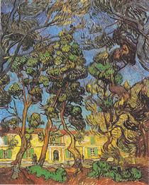 Trees in the garden of the Hospital Saint-Paul - Vincent van Gogh