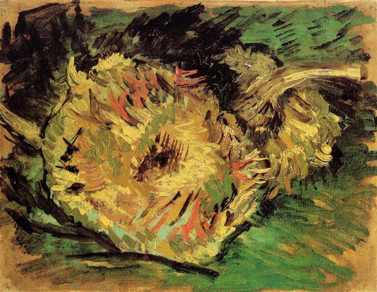 Two Cut Sunflowers, 1887 - Vincent van Gogh