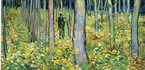Undergrowth with Two Figures - Vincent van Gogh