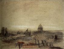 View of Paris with Notre-Dame and the Pantheon - Vincent van Gogh