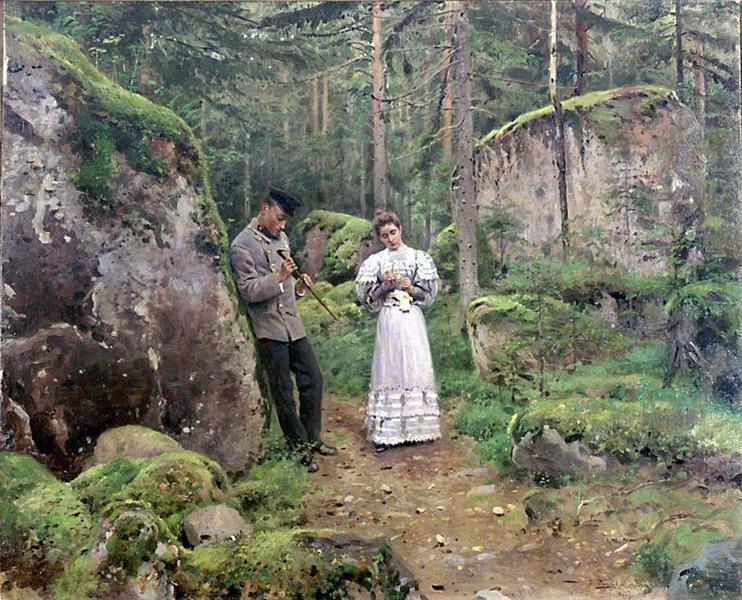 Before explaining (Date), 1898 - 1900 - Vladimir Makovsky