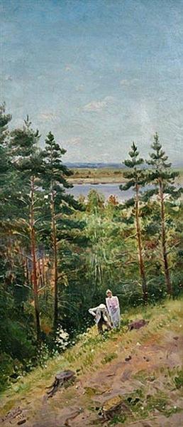 Summer, 1896 - Володимир Маковський