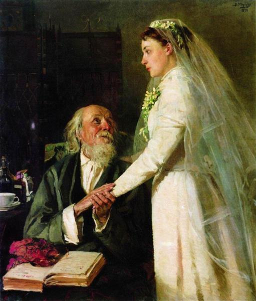 To crown (Farewell), 1894 - Vladímir Makovski