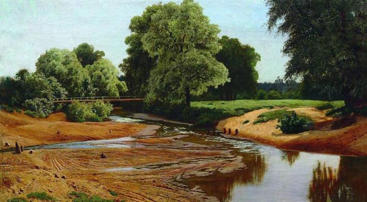 Summer landscape, 1877 - Wolodymyr Orlowskyj