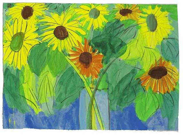 Orange and Yellow Sunflowers - Воллес Тінг
