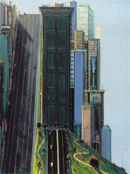 Hill Street (Day City), 1981 - Wayne Thiebaud