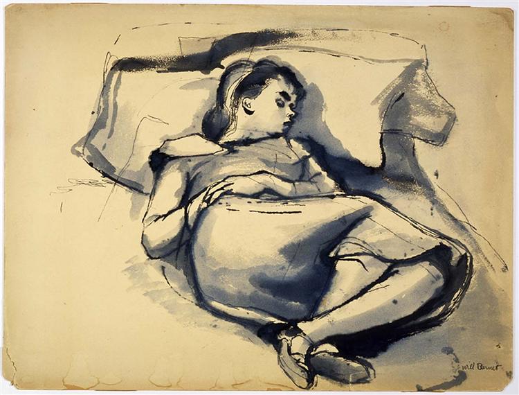 Sleeping Woman, 1938 - Will Barnet