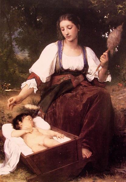 Berceuse, 1875 - William Adolphe Bouguereau