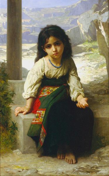 The Little Beggar, 1880 - Вильям Адольф Бугро