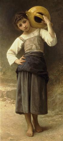 The Water Girl (Young Girl Going to the Spring) - William Adolphe Bouguereau