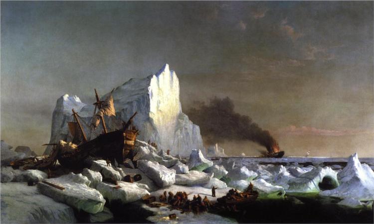 Sealers Crushed by Icebergs, 1866 - William Bradford