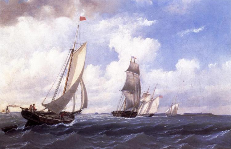 The ' Mary' of Boston Returning to Port, 1857 - Вільям Бредфорд