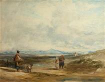 Welsh Peasants Returning from Market; Scene near Barmouth - William Collins