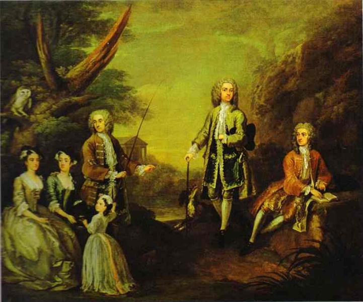 The Ashley and Popple Family, 1730 - Уильям Хогарт