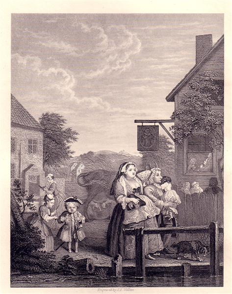 Times of the Day: Evening - William Hogarth
