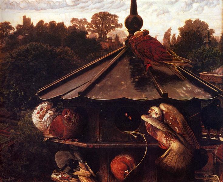 The Festival of St. Swithin or The Dovecote, 1866 - 1875 - William Holman Hunt