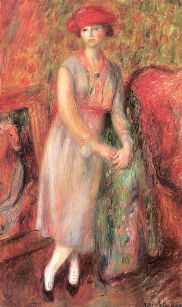 Standing girl with white spats, 1915 - William James Glackens