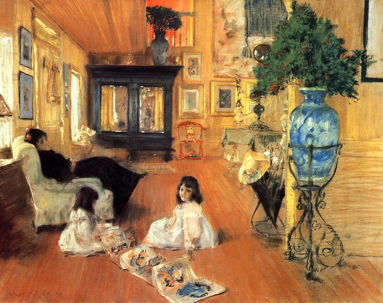 Hall at Shinnecock, by William Merritt Chase, 1892