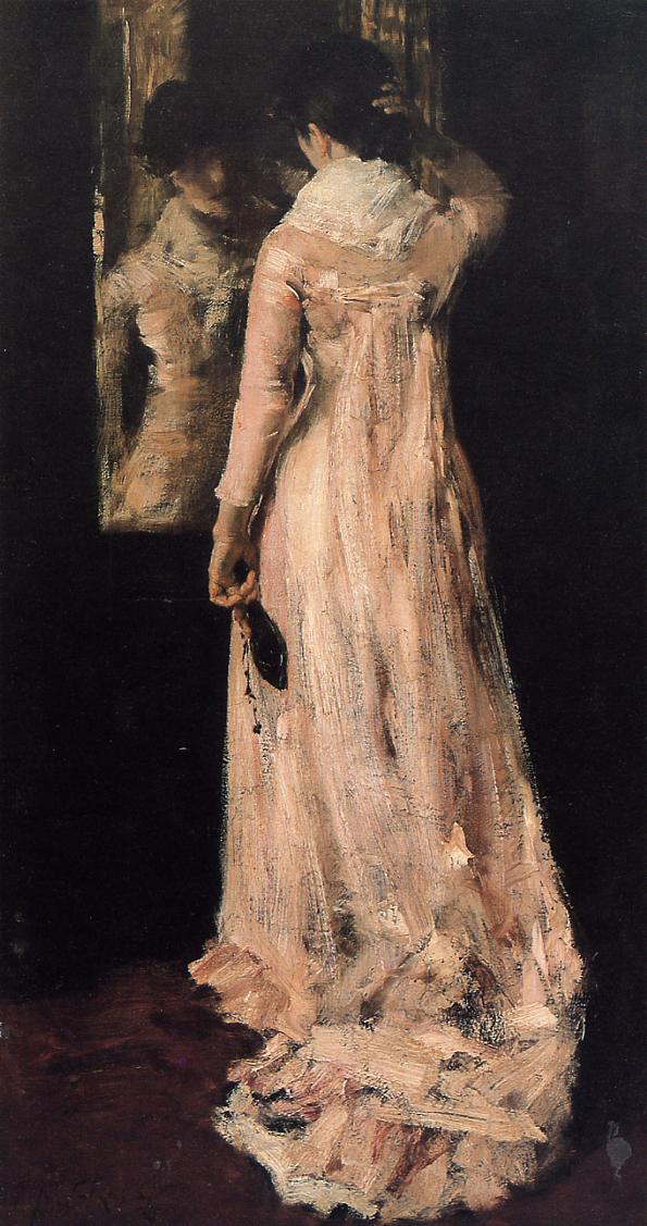 The Mirror, c.1883 - William Merritt Chase - WikiArt.org