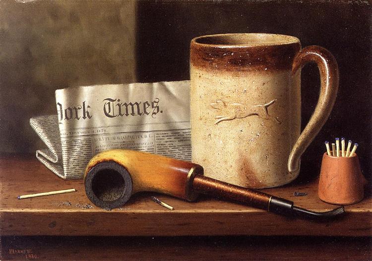 His Mug and His Pipe, 1880 - William Michael Harnett
