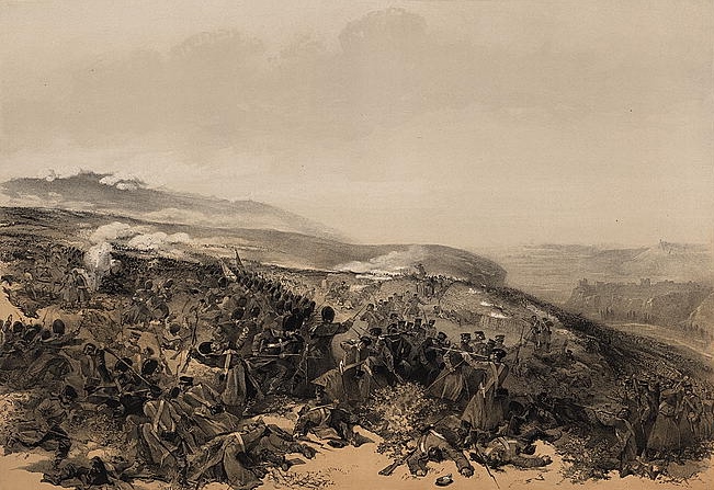 Second charge of the guards (Battle of Inkermann), 1855 - William Simpson