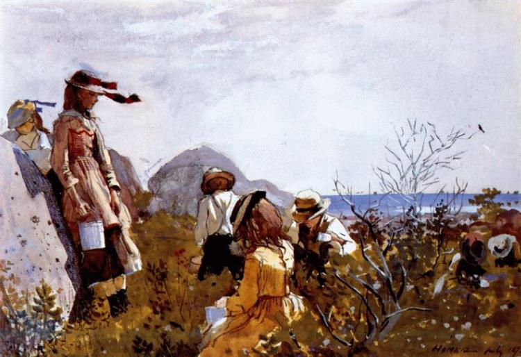 The berry pickers, 1873 - Вінслов Гомер