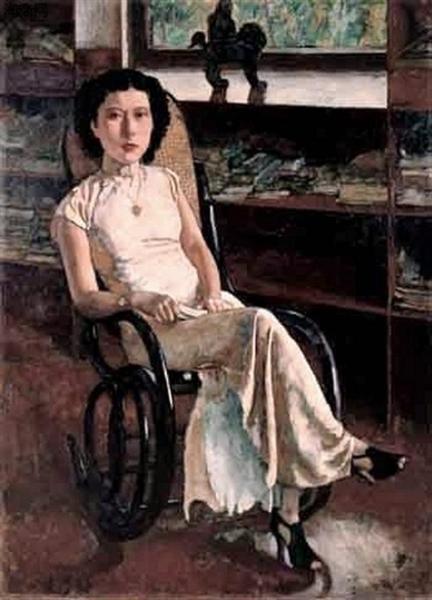 A Portrait of Miss Jenny., 1939 - 徐悲鴻