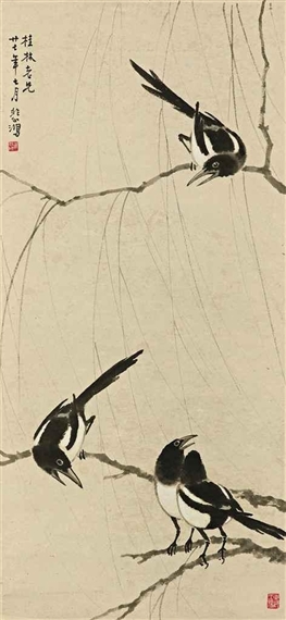 Magpies, 1938 - Xu Beihong