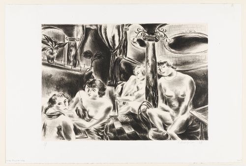Four Nudes - (Café on the Boulevard Clichy), 1928 - Yasuo Kuniyoshi