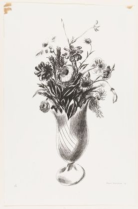 Striped Vase - (Flowers), 1927 - Yasuo Kuniyoshi