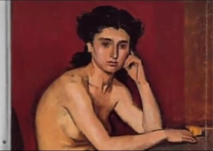 Portrait of a woman (detail) - Yiannis Moralis