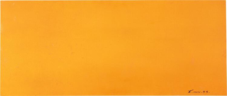 Expression of the Universe of the Color Lead Orange, 1955 - Yves Klein