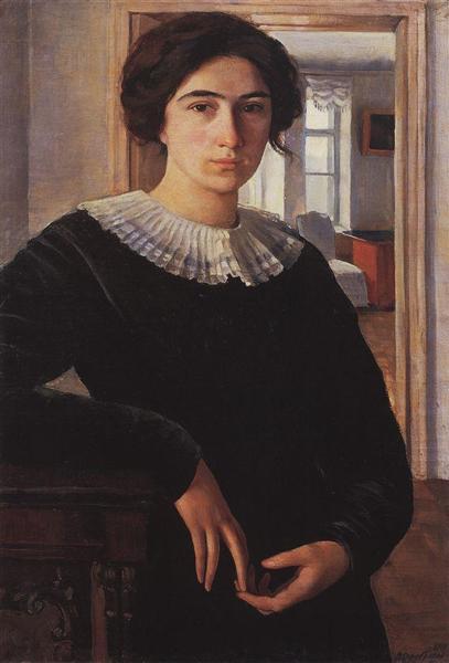 Portrait of E.K. Lancere, 1911 - Sinaida Jewgenjewna Serebrjakowa