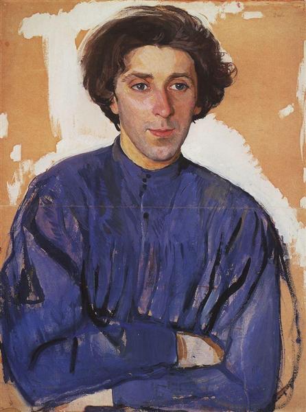 Портрет писателя Г.И.Чулкова, 1910 - Зинаида Серебрякова
