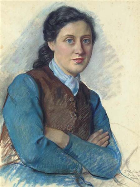 Portrait of Mrs Beilitz, 1941 - Зинаида Серебрякова