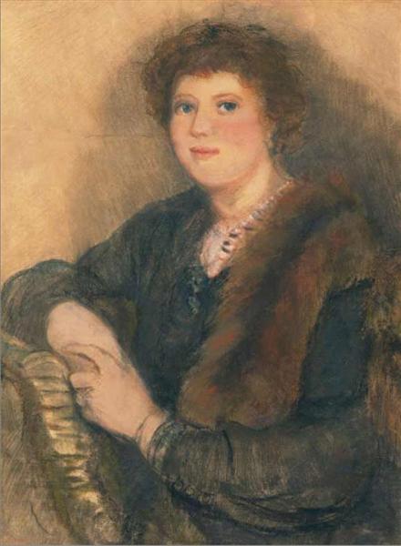 Portrait of Nadezhda Mikhailovna Kroshkin, 1923 - Zinaida Serebriakova