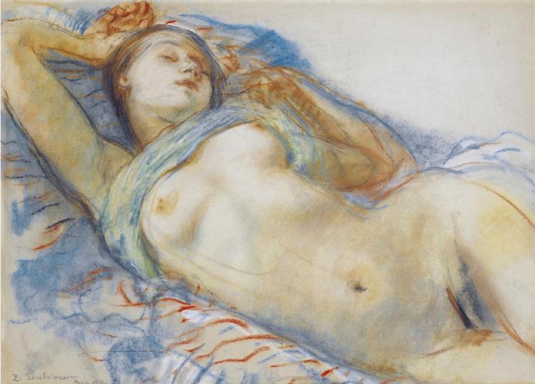 Reclining Nude, 1930 - Sinaida Jewgenjewna Serebrjakowa